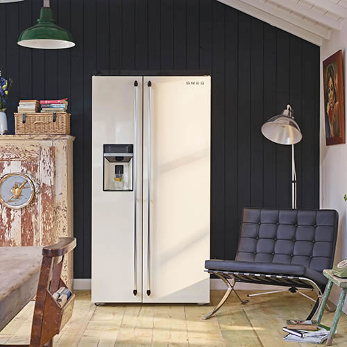 Smeg Victoria side-by-side refrigerator